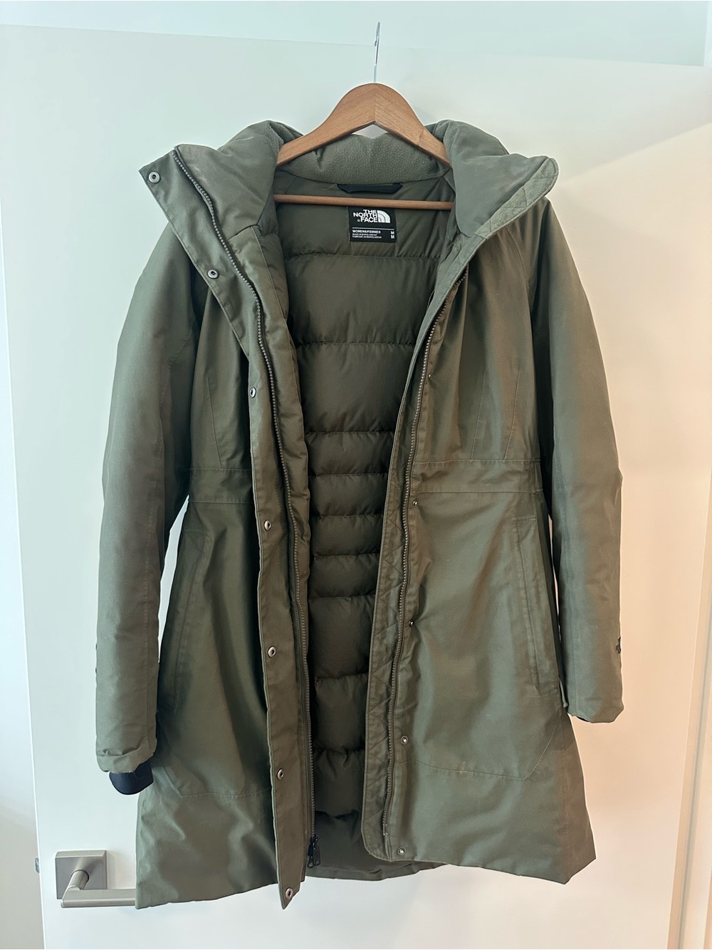 The North Face Women's Olive Green Insulated Parka
